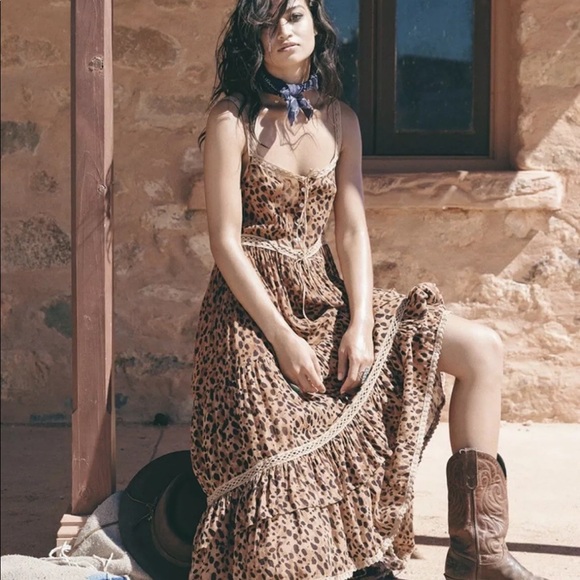 Spell & The Gypsy Saphari Prairie Strappy Sundress - S UT - Picture 4 of 15